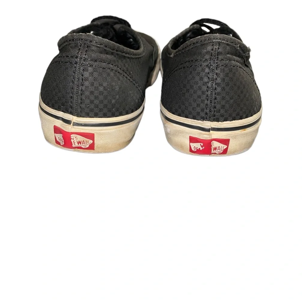 Vans Authentic Off The Wall Size 10.5 Shoes Black Gray Low Skater Sneaker